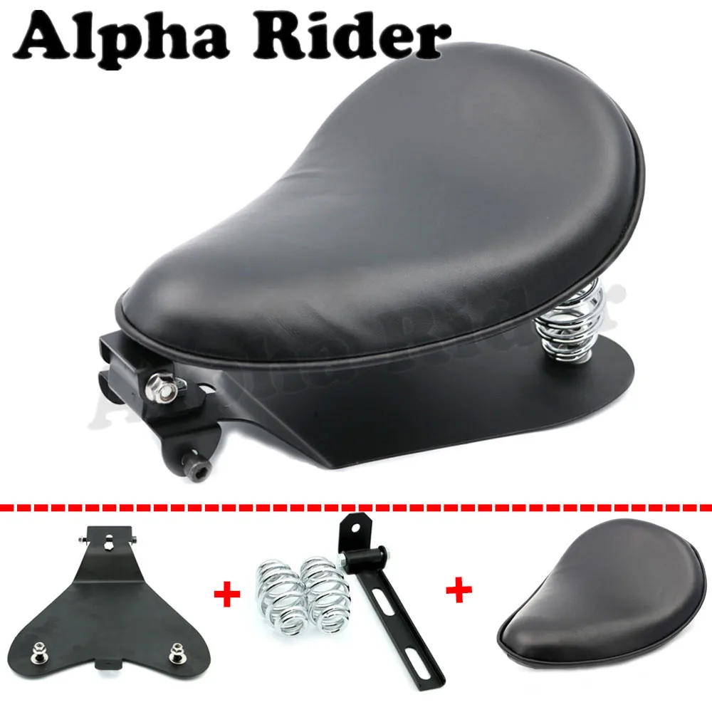 

Motorcycle Solo Rivet Seat Cover& Baseplate& Springs& Bracket Mounting Kit for Harley Sportster XL 883 1200 2004-2006 2010-2015