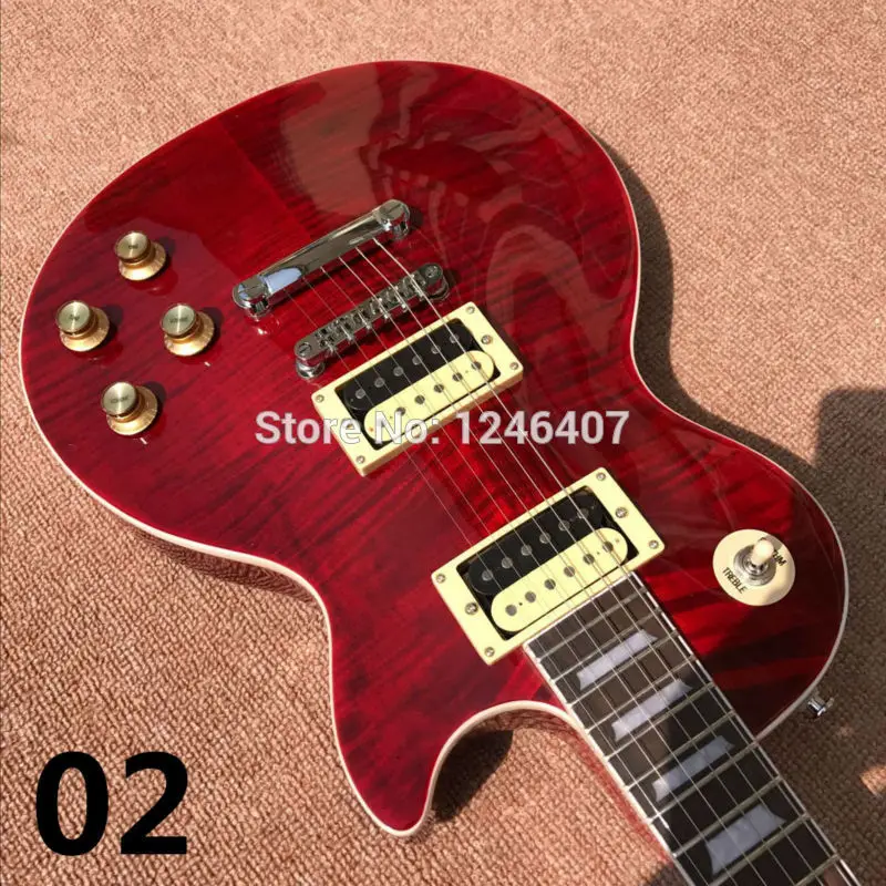 

Wholesale custom shop 1959 R9 AAA best tiger fire electric guitar EMS free shipping