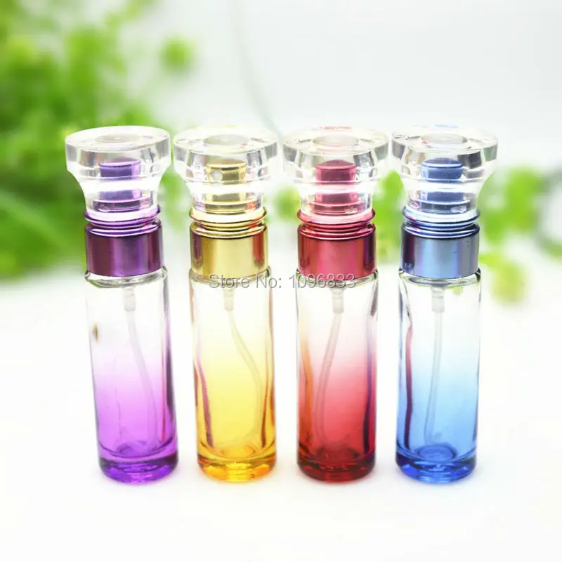 10ml 35pcs/lot Cylinder Shape Cap Glass Perfum Bottles Empty Spray