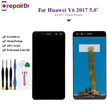 

100% Tested For Huawei Y6 2017 LCD Display Touch Screen Digitizer Assembly MYA-L03/L23 For Nova Young/Y6 2017 Lcd With Frame
