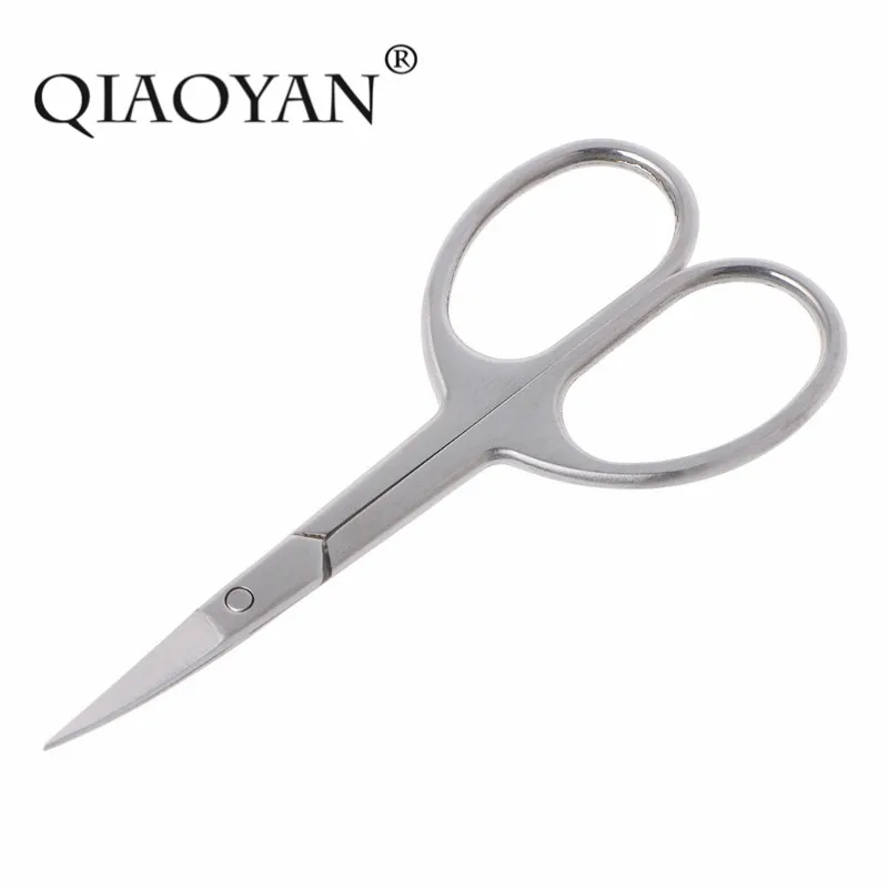 

QIAOYAN QIAOYAN Professional Nail Scissor Manicure For Nails Eyebrow Nose Eyelash Cuticle Scissors Curved Pedicure Makeup Tools