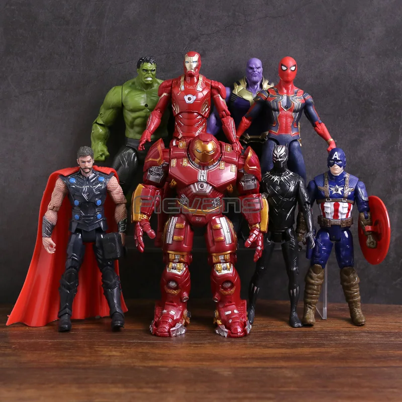 

Avengers 3 Infinity War Action Figure Toys Captain America Iron Man Hulk Thanos Thor Black Panther PVC Movable Model Kids Toy