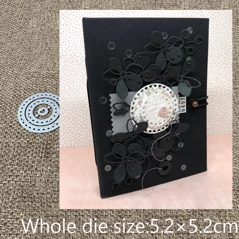 

New Design Craft Metal Cutting Die cut dies 3pcs heart circle frame scrapbook Album Paper Card Craft Embossing die cuts