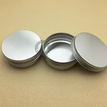 20 шт./лот) 60 г Алюминий jar пустые жестяные гель jar Алюминий флаконы бальзам для губ контейнер 2 унц. металлической банке