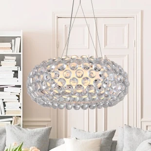 

Modern Foscarini Caboche Jose Beads Pendant Lights Fixture Nordic Hanging Lamp Home Indoor Dining Room Restaurant Droplight 50cm