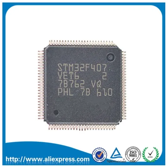Микроконтроллер STM32F407VET6 32-бит 512K Flash LQFP100 чип | Электронные компоненты и