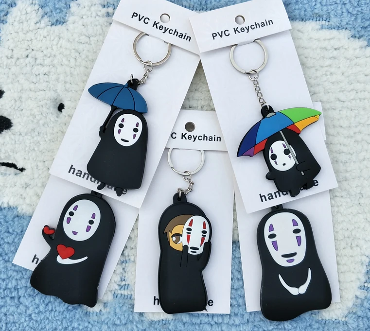 

IVYYE 1PCS No Face Man Series Anime Key Chain PVC Figure Keyring cute Toys Keychain Keyholder Birthday Gifts Unisex NEW