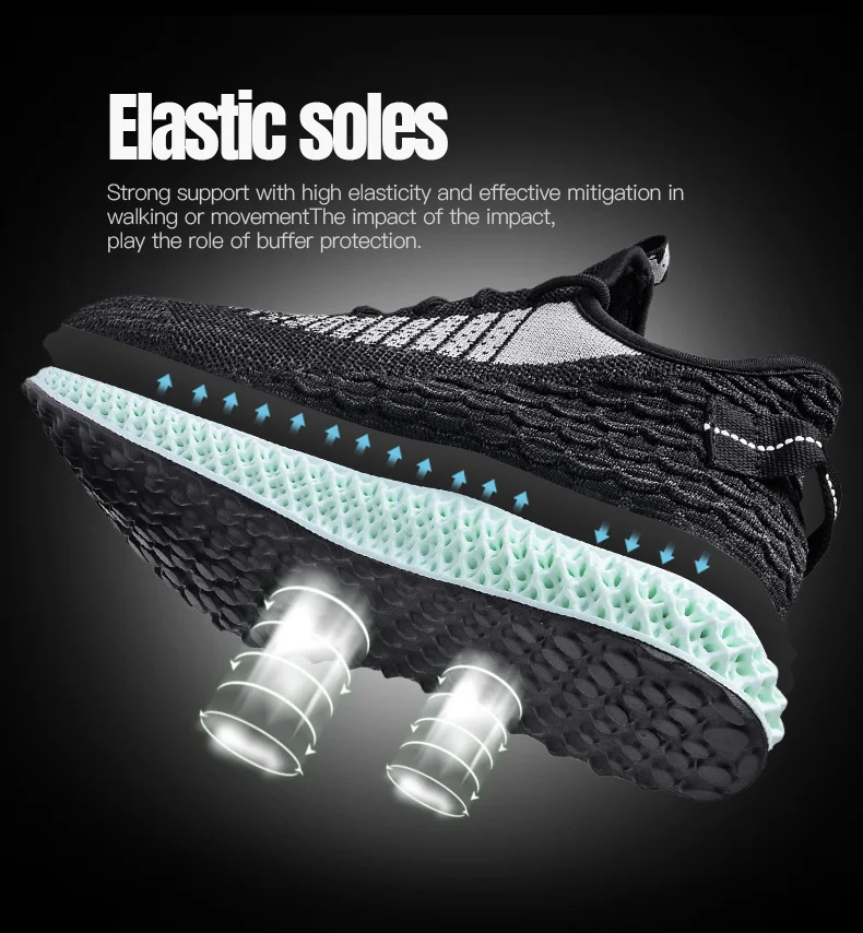 2019 Дизайн Новый 4D печать Flyknit мужские кроссовки дышащие на шнуровке уличные спортивные кроссовки для мужчин удобная мужская обувь