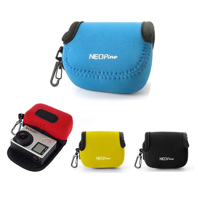 

Neoprene Camera Case Bag for GoPro HERO5 GoPro HD, GoPro HERO3+ HERO4 Hero 7 Sj4000 Sj5000 Sport Action Camera pouch cover