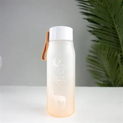 MUYUAN 560 мл бутылка воды герметичность для девочек езда на велосипеде путешествия портативный пластиковые бутылки для воды - Цвет: YELLOW