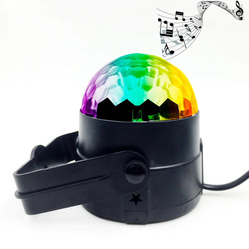 Magic RGB Crystal Ball Night Lights LED Auto Sound Activated Stage Lamp EU US AC220V 110V Projector Disco Party Holiday Lighting (9)