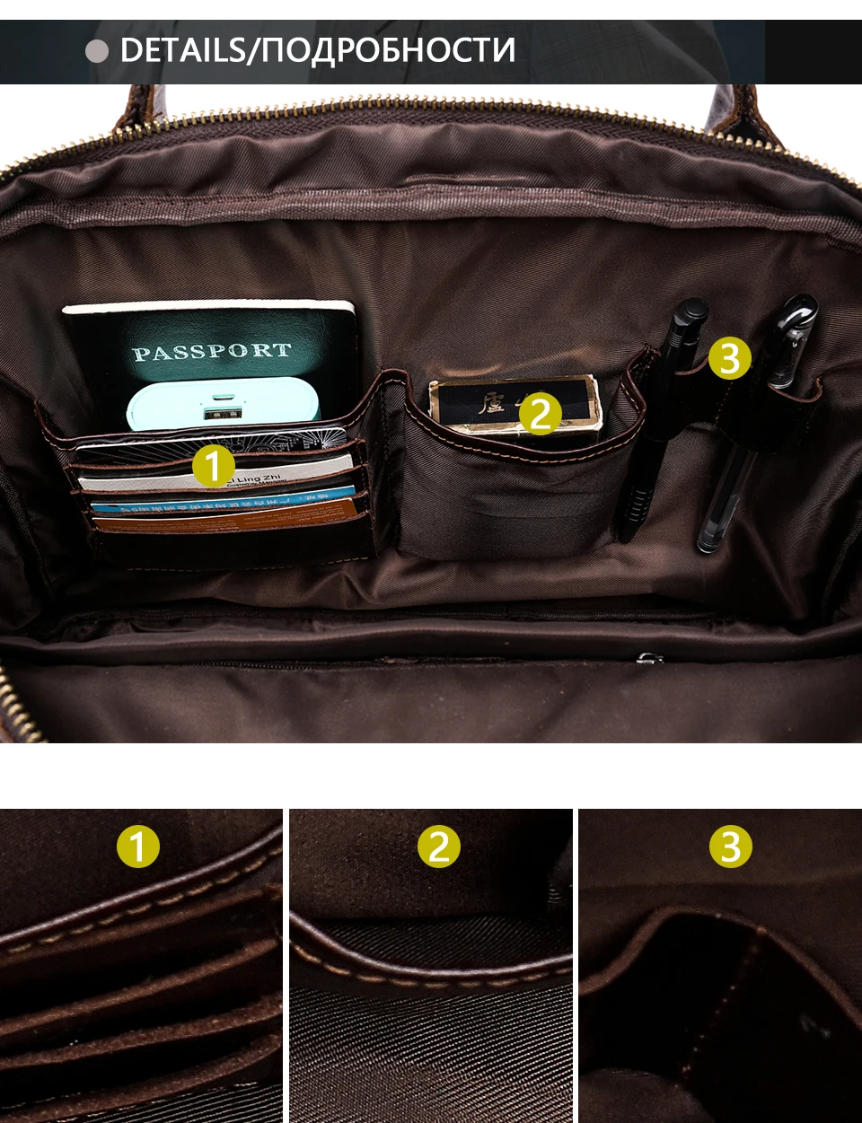 Messenger Bag Men's Genuine Leather Casual Crossbody Bags for Men Shoulder Bag Men Bags Business Leather Man Handbags 8508 (8)