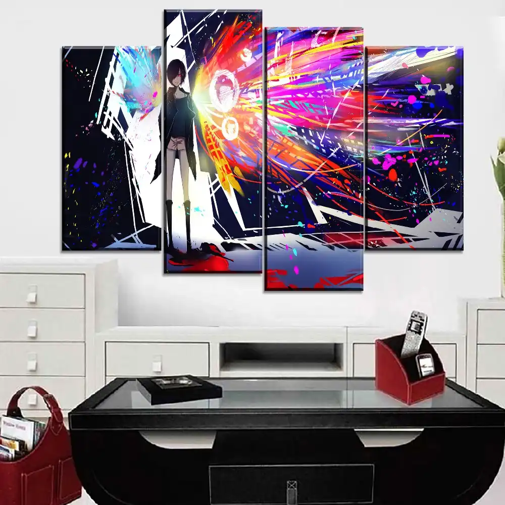 Canvas Print Animation Poster Home Decor Wall Art 5 Pieces Anime Tokyo