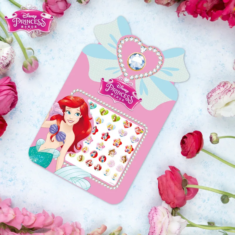 My Little Pony Children diy cartoon nail stickers Frozen baby waterproof earrings princess girl nail stickers