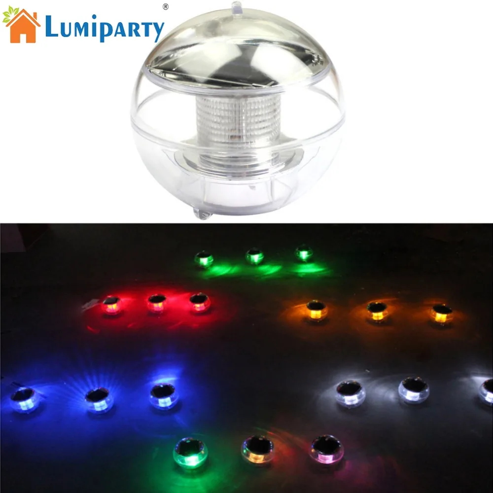 LumiParty светодиодный Солнечный фонарь с водяным шаром Цветной СВЕТОДИОДНЫЙ