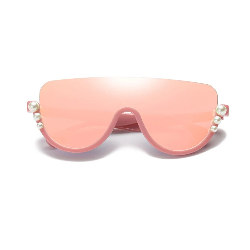 

Luxury Brand Design Diamond Sunglasses 2018 Pearl Women Rimless Oversized Eyewear Shades Clear Lens Sun Glasses Vintage Summer