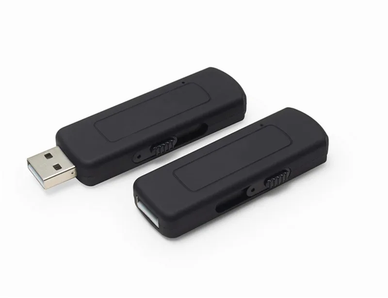 Цифровой USB диктофон, мини диктофон, флеш-накопитель, профессиональная запись, маленькая запись, посылка, черный цвет