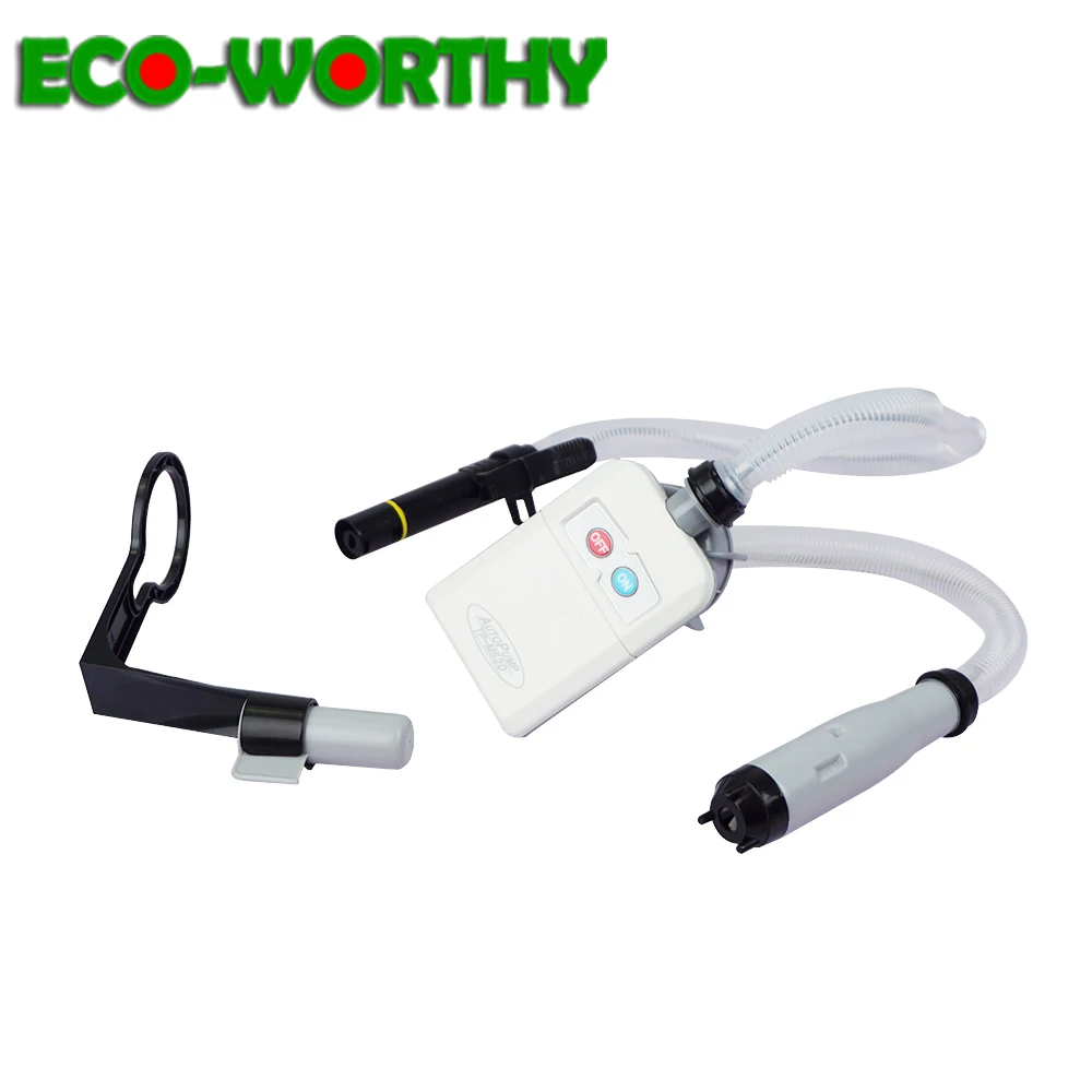 ECOworthy питание топливоперекачивающий насос 4AA батарея гибкий Впускной 3GPM шланг 50