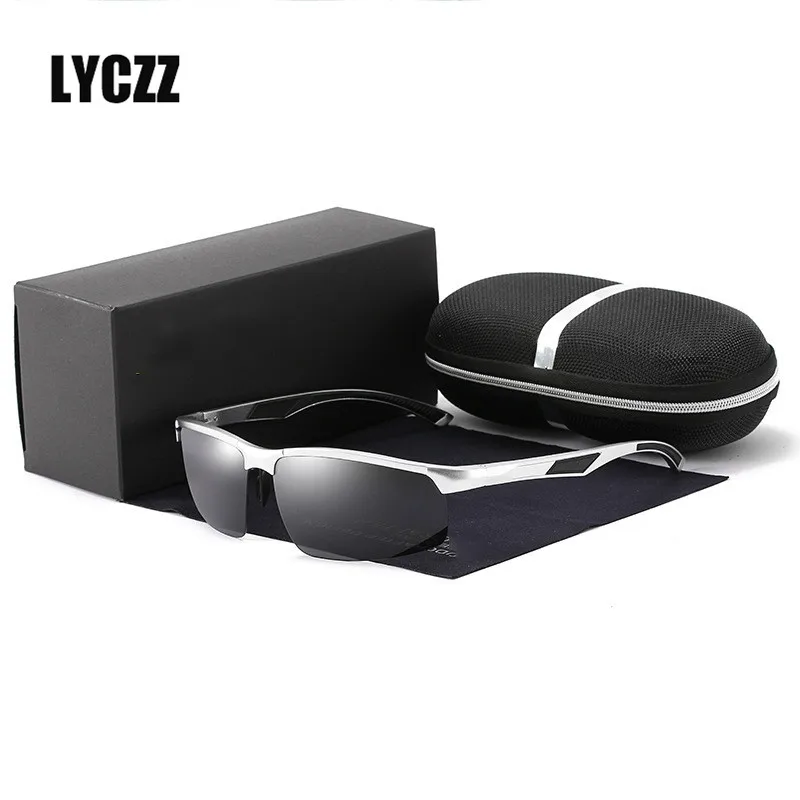 YLCZZ 2019 Новый Для мужчин поляризованных солнцезащитных очков Алюминий магния Frame