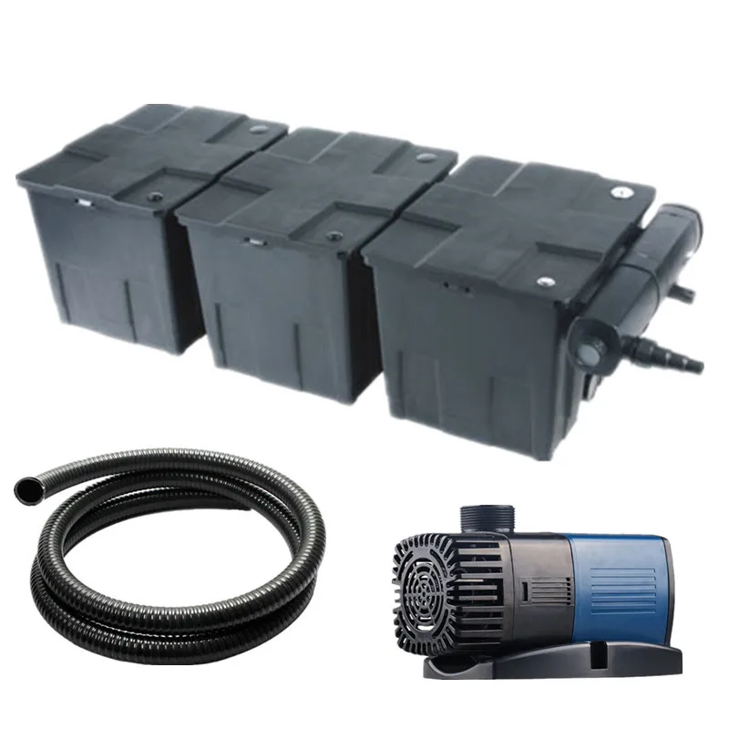 

SUNSUN CBF-350C Koi fish pond filter box, water circulation filter equipment. Water purifiers that can carry UV germicidal tubes
