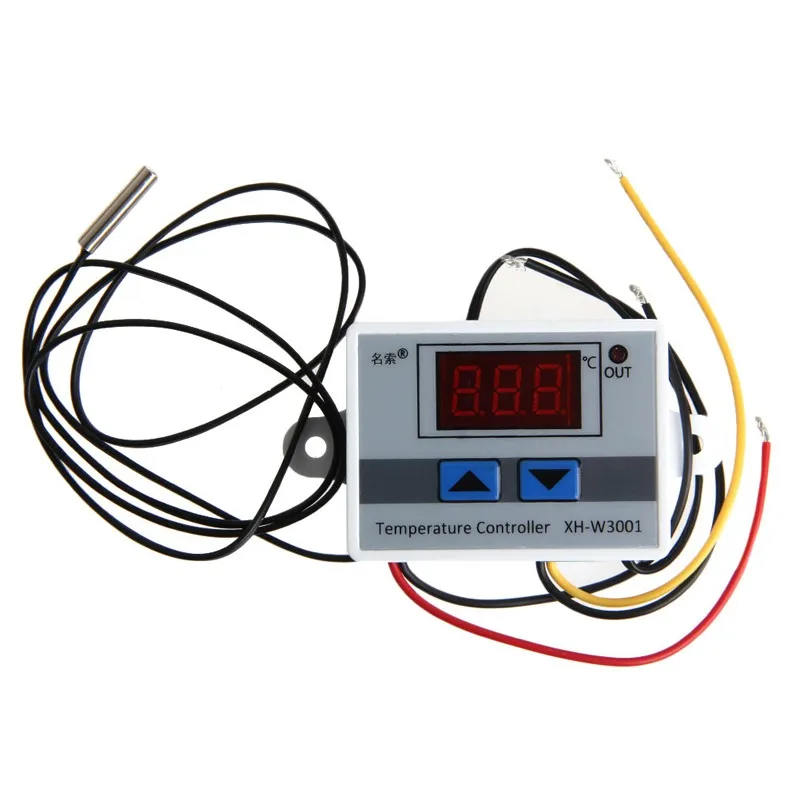 

220V Digital LED Temperature Controller 10A Thermostat Control Switch Probe New