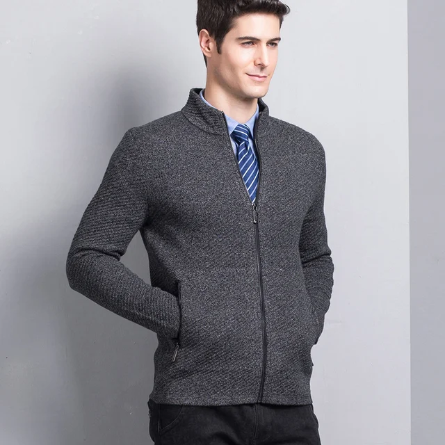 MACROSEA Classic Design Men's Formal Business Winter Sweatercoats Male