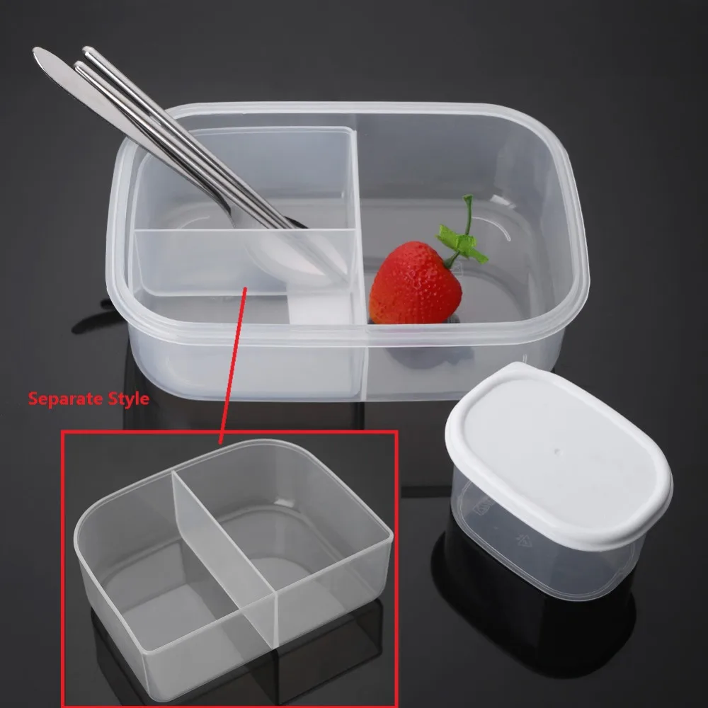 ONEUP 1000 мл микроволновая печь Ланч-бокс с столовыми приборами портативная коробка для бенто экологически чистый контейнер для еды с миской для супа