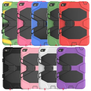 

30pcs/lot For iPad Mini 1 2 3 Heavy Duty Armor Military Extreme Shockproof Hard Case Cover with Stand For iPad Mini 4