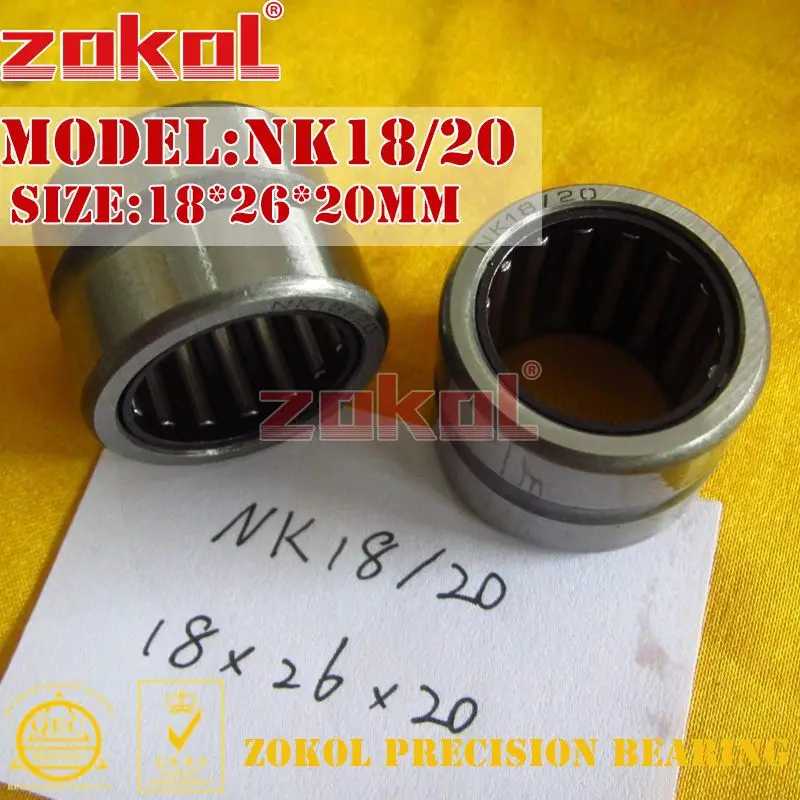 NK18-20 Подшипник zokol NK17/16 NK17/20 NK18/16 NK18/20 Игольчатые роликовые подшипники без внутреннего кольца 17*25*16/20 мм 18*26*16/20 мм - Цвет: NK18-20