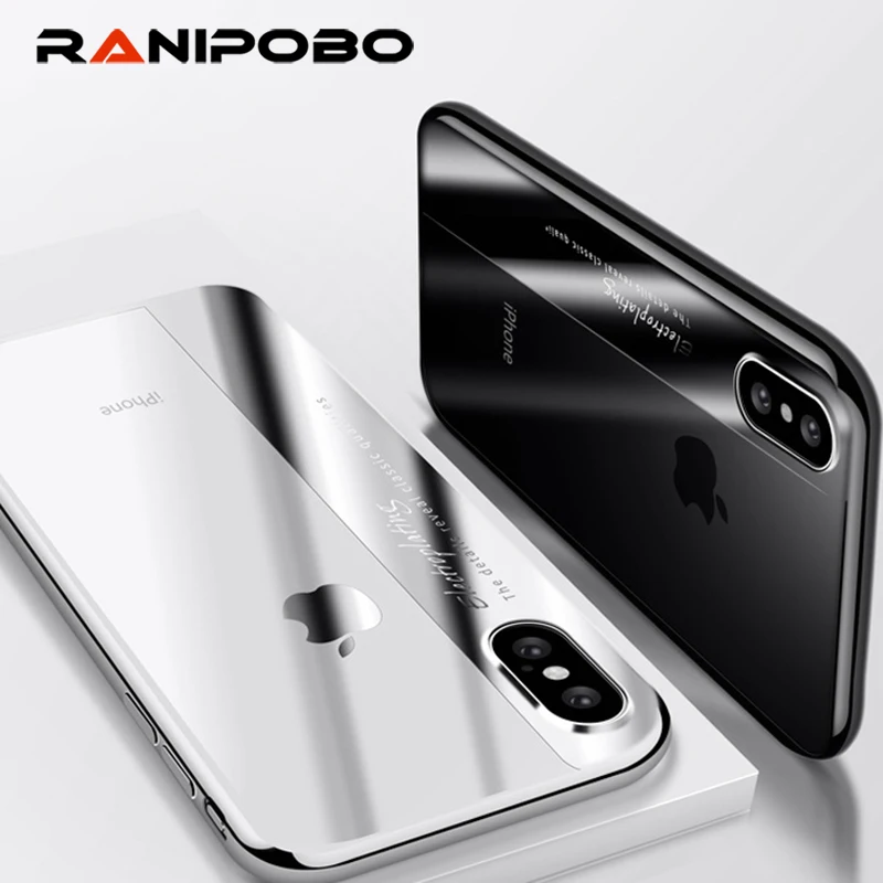 

Luxury Plating Soft TPU Phone Cases For Samsung Galaxy S9 S8 Plus Note 8 Case Transparent Protective Cover For iPhone X 8 7 6 6S