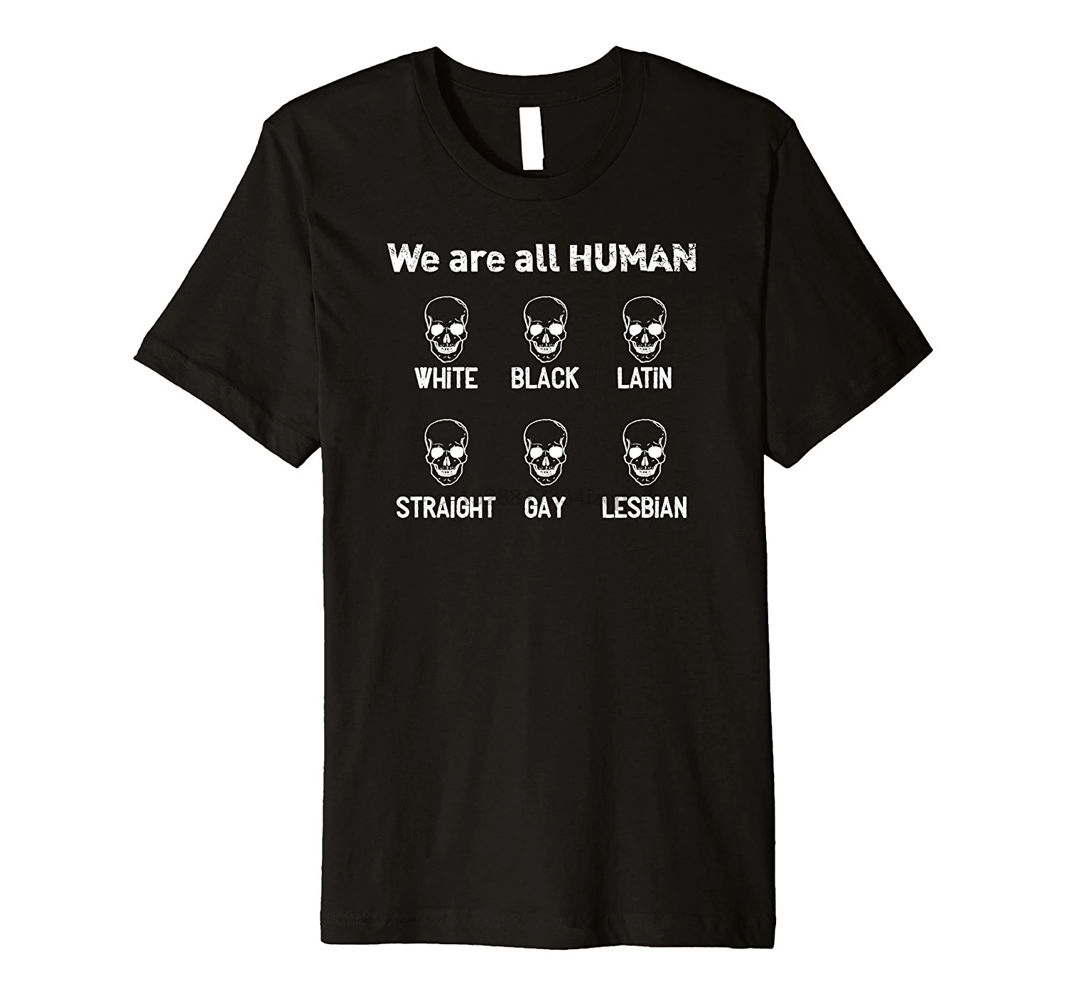 Модная футболка с черепами-We all Human-футболка хит продаж 2019 | Мужская одежда