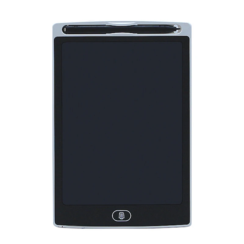 12 дюймовый ультра-тонкий ЖК-дисплей письма планшет цифровой графический планшет игрушки рукописным вводом Графический электронный планшет доска с Батарея - Цвет: Белый