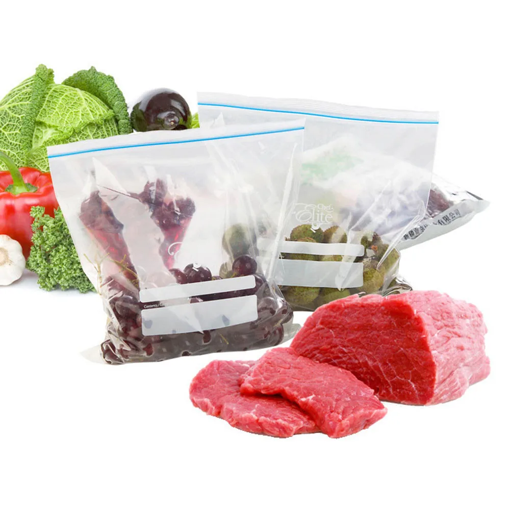 Новое прибытие ПВХ герметичный утолщенный мешок еды холодильник самозапечатывающийся свежий сумка для хранения 12 шт./кор. для кухонные принадлежности Горячая fkk3