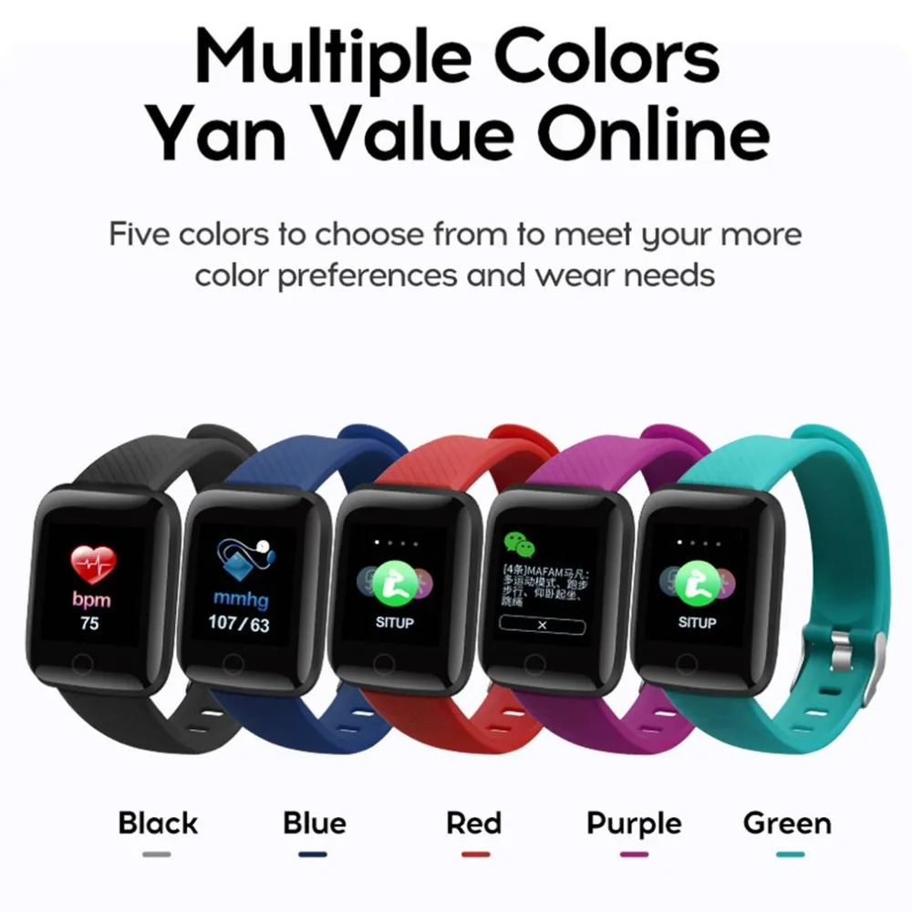 116 Plus Smart Watch 1.3 Inch Tft Color Screen Waterproof Sports