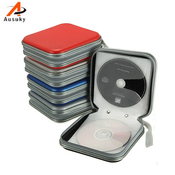 

A Ausuky NEW Portable 40 Disc Capacity DVD CD Case for Car Media Storage CD Bag -15