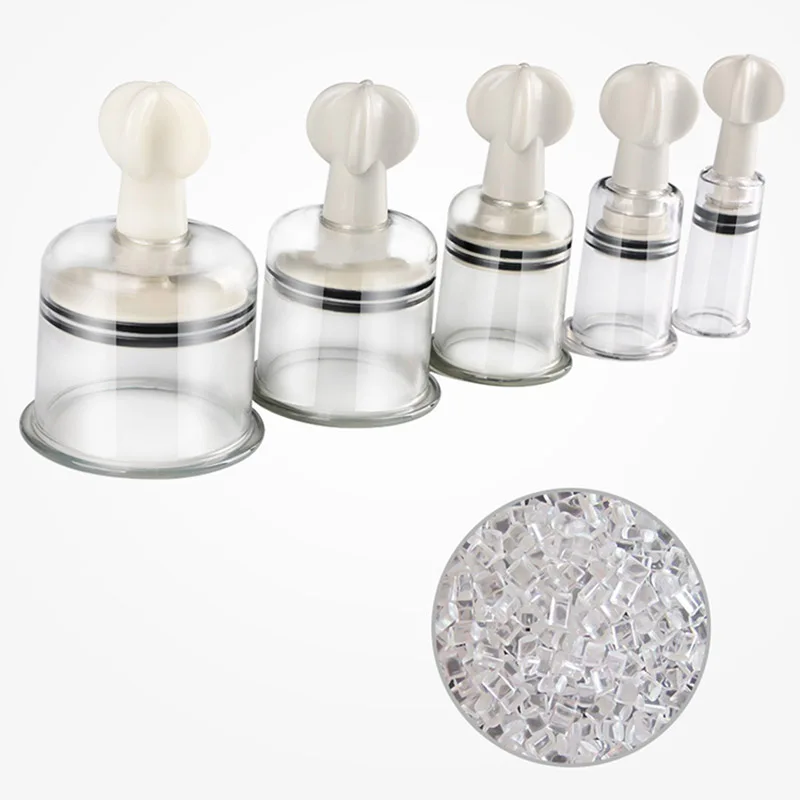 YFC-12 Rotary Bio-magnetic Vacuum Cupping Kit SCREW VALVE SUCTION Nipple Correction Cupper for Flat Or Inverted Nipple 12 CUPS-2