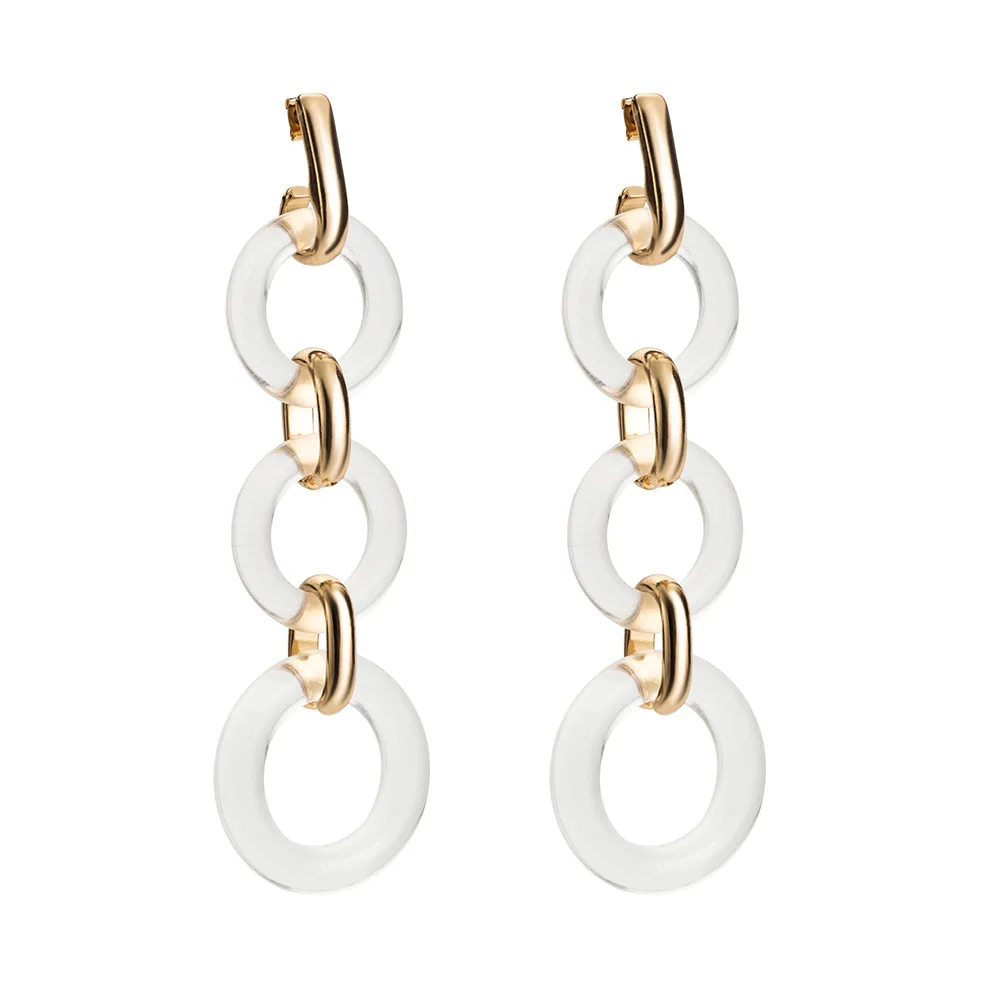 Unique Fashion Drop-shaped Big Earrings Retro Personality Simple Earrings Wedding Party Jewelry Gift ET39 (1)