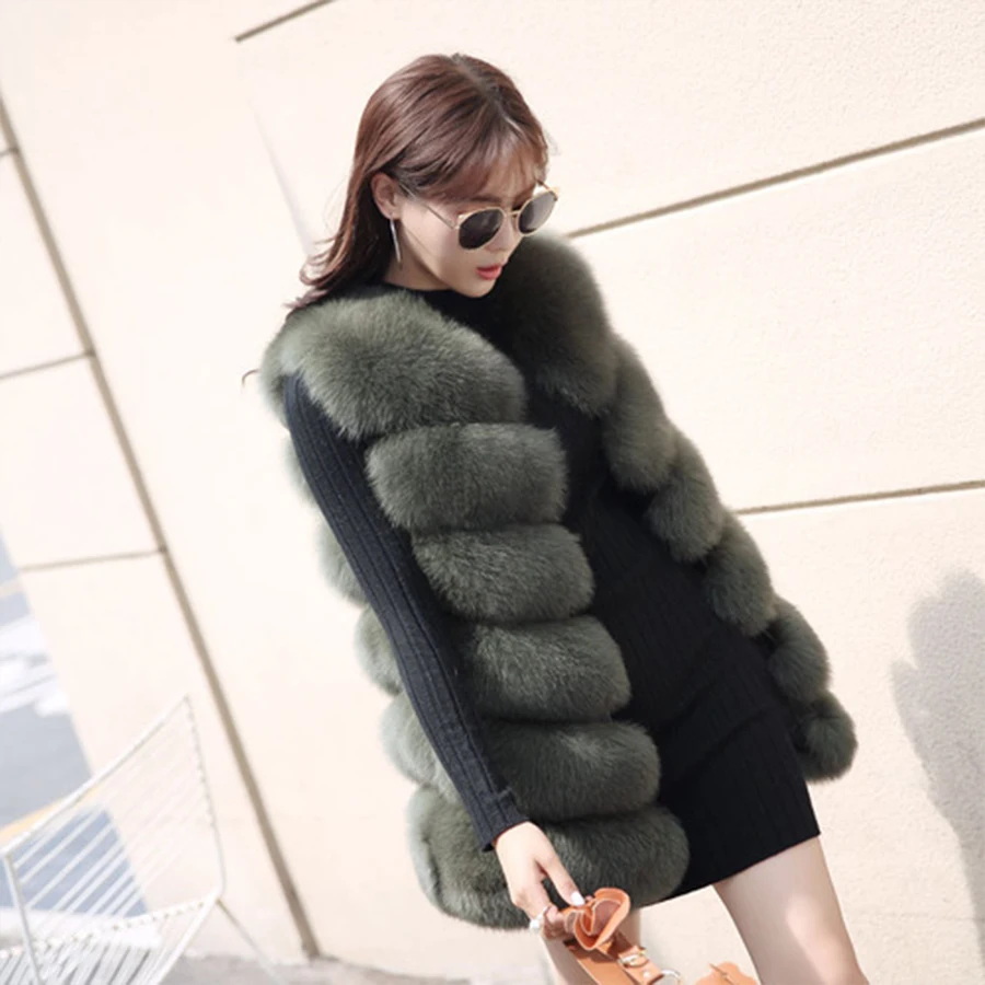 Autumn Winter Faux Fur Coat Women Fashion Korean Elegant Sleeveless Long Vest Woman Casual Slim Luxury Thick Warm Fur Jacket Autumn Winter Faux Fur Coat Women Fashion Korean Elegant Sleeveless Long Vest Woman Casual Slim Luxury Thick Warm Fur Jacket