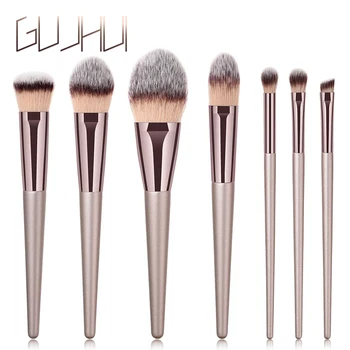 

7pcs Professional Makeup Brushes Set Foundation Powder Blusher Contour Eyeshadow Beauty Cosmetics Make Up Brush Tools Kit