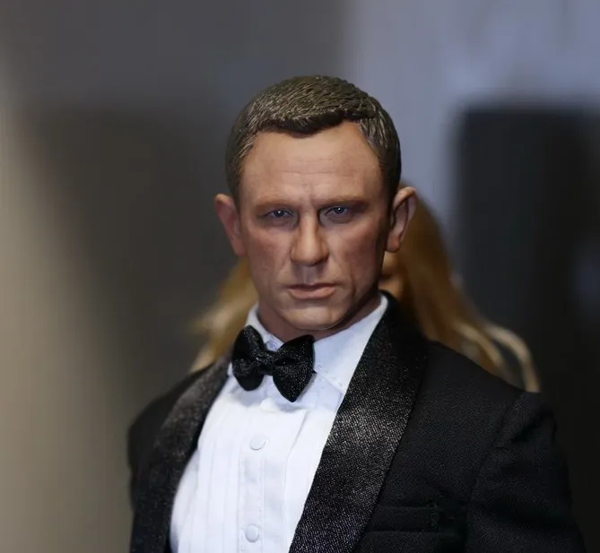 1//6 Scale James Bond 007 Agent Head Sculpt+Clothes Set+Figure Body 12/" Hot Toys