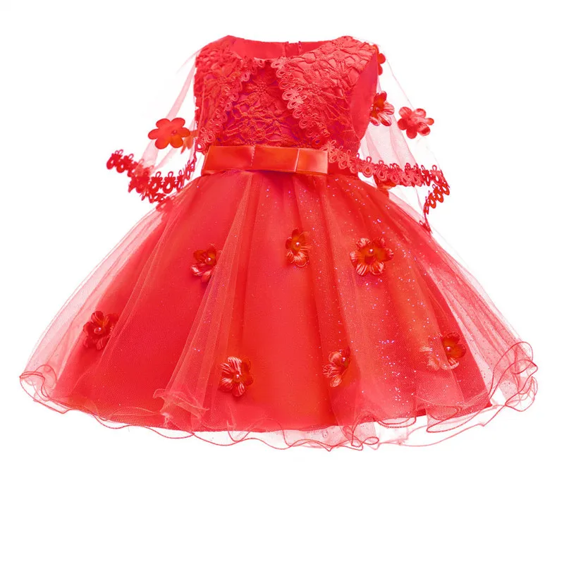 

Christmas Princess Of Girls Dresses Lace Sleeveless Formal Pageant Girls Clothes Ball Gown For Girl Dress