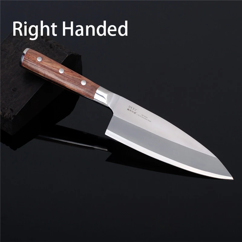 

18,21cm Bunka Deba Knife sheath German 1.4116 Steel Blade Single Bevel Right Edge Japanese style PRO Butcher Knife 14G