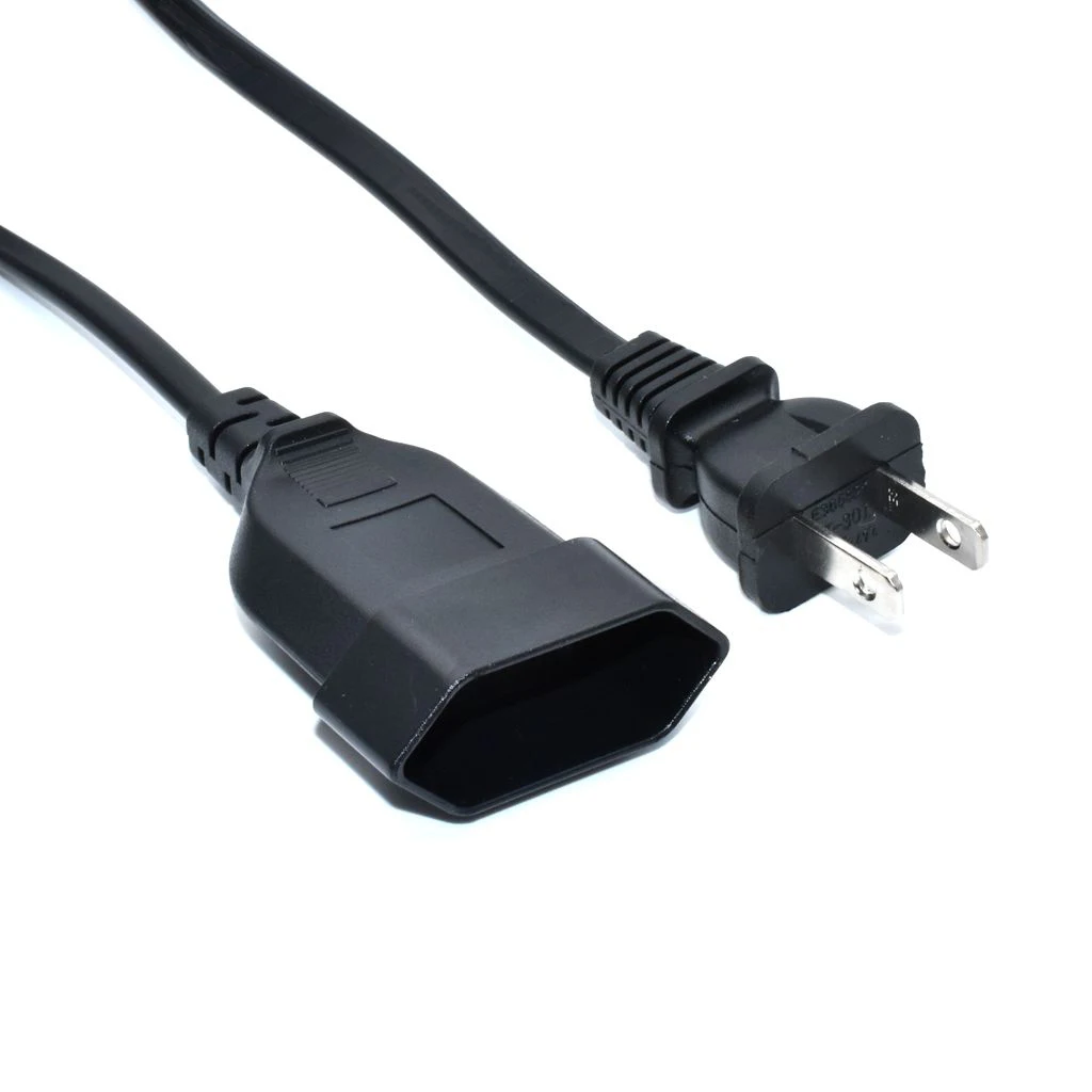 

AC power 2-Prong male to European EU female extension Cord 1-15P to CEE7/16 Power cable US plug to Euro receptacle 100CM Length