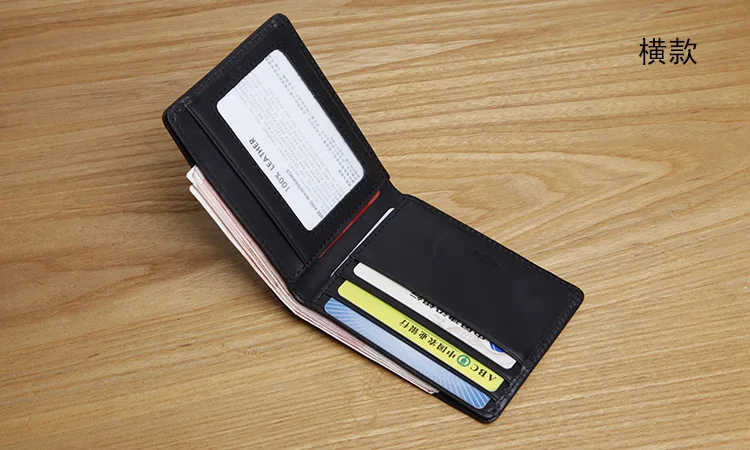 Кожаные мужские кошельки LANSPACE брендовый Повседневный Карманный Кошелек