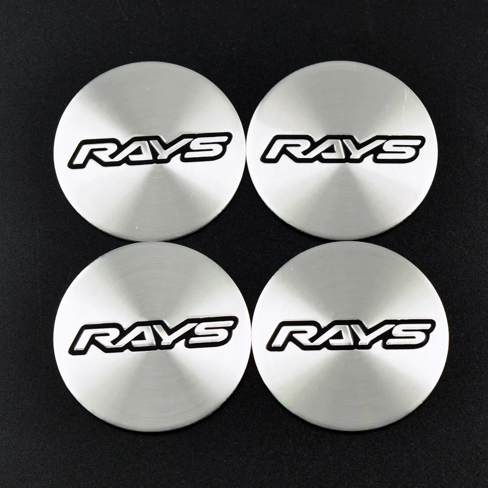 

4x RAYS Wheel Center Cap Sticker Hub Cap Decor Decals Car Stickers For Rays Racing Car Wheels Japanese Car Styling Refit