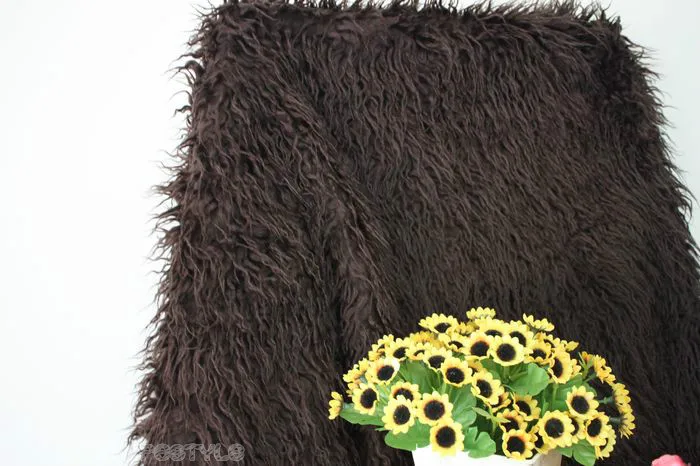 Buulqo 150 см ширина искусственная шерсть плюшевый мех Ткань по полметра DIY Детские одеяло, домашнее украшение ткань