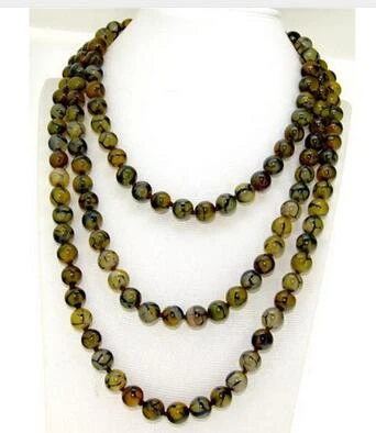 Yellow Veins Dragon Carnelian 8mm Agat Round Beads Onyx Stone Necklace Long Chain Diy Handmade Long Chain Jewelry Silver Jewelry Necklace Longstone Necklace Aliexpress
