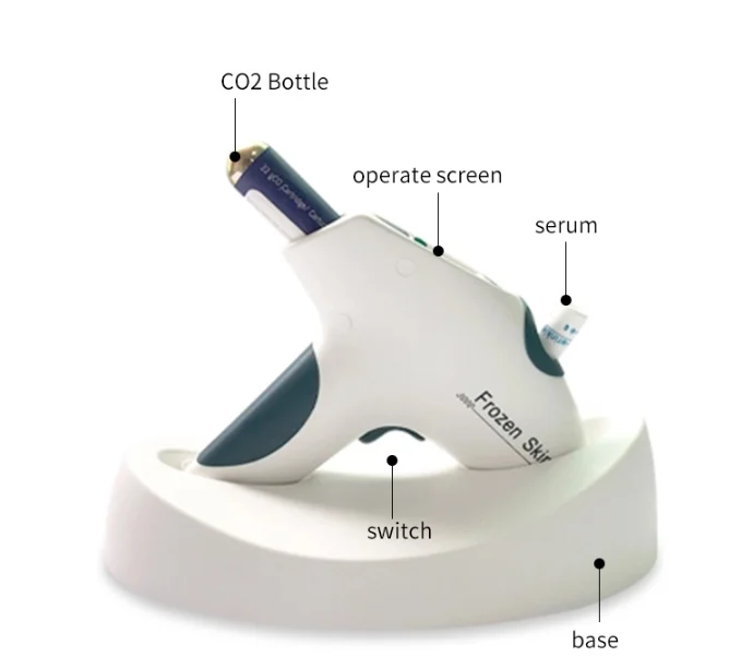Замороженная Омолаживающая кожа лица CO2 лифтинг кожи удаление морщин Отбеливание скорость лечение пистолет углекислого газа красота