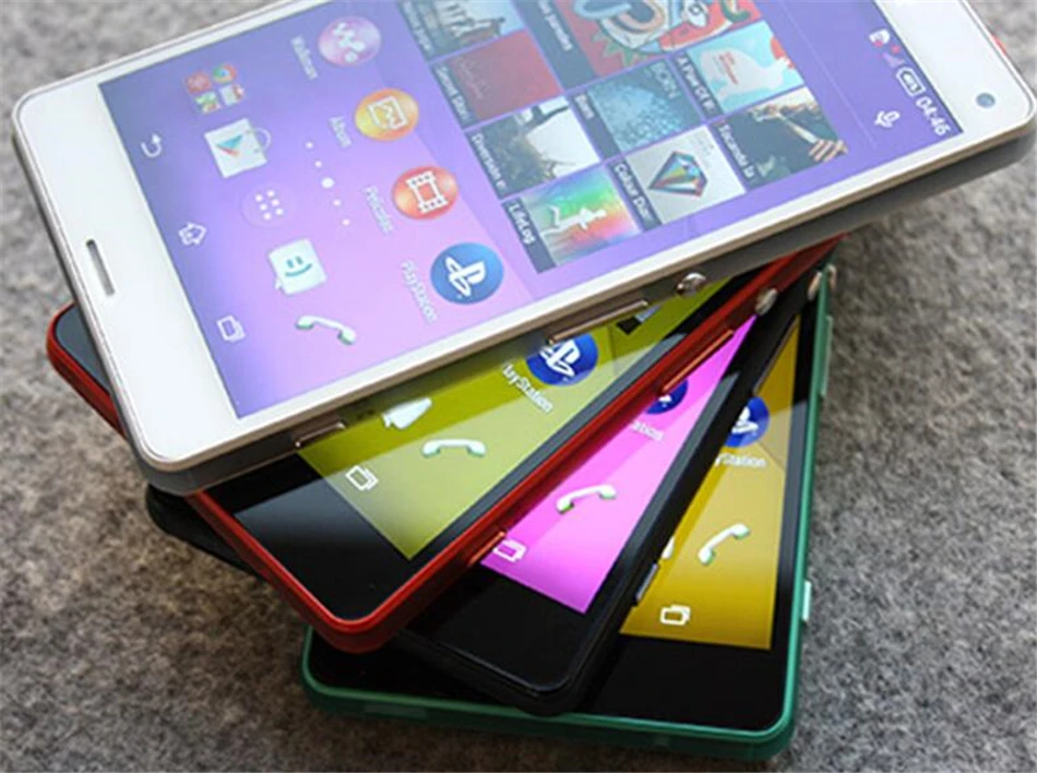 Original Sony Xperia Z3 Compact GSM 4G LTE Android Cell Phone Quad-Core 2GB RAM 16GB ROM 4.6" WIFI GPS 2600mAh Battery giffgaff refurbished phones