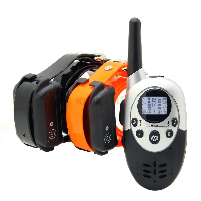 Пульт дистанционного управления перезаряжаемый ошейник для собак M86 IP67 плавательный водонепроницаемый электронный ошейник для собак 15-28nf - Цвет: For 2 Dog
